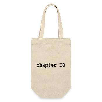 chapter 18 Geburtstag - Geschenkbeutel für Flaschen - Natur - Vorne