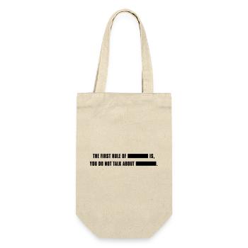 fightclub - Geschenkbeutel für Flaschen - Natur - Vorne
