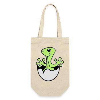 Dino Baby - Geschenkbeutel für Flaschen - Natur - Vorne