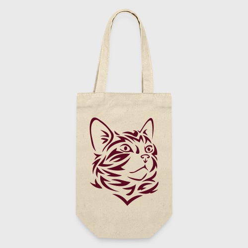 Chat Tribal Tattoo - Sac à bouteille