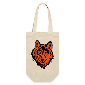 wolf raubtier natur - Geschenkbeutel für Flaschen - Natur - Vorne