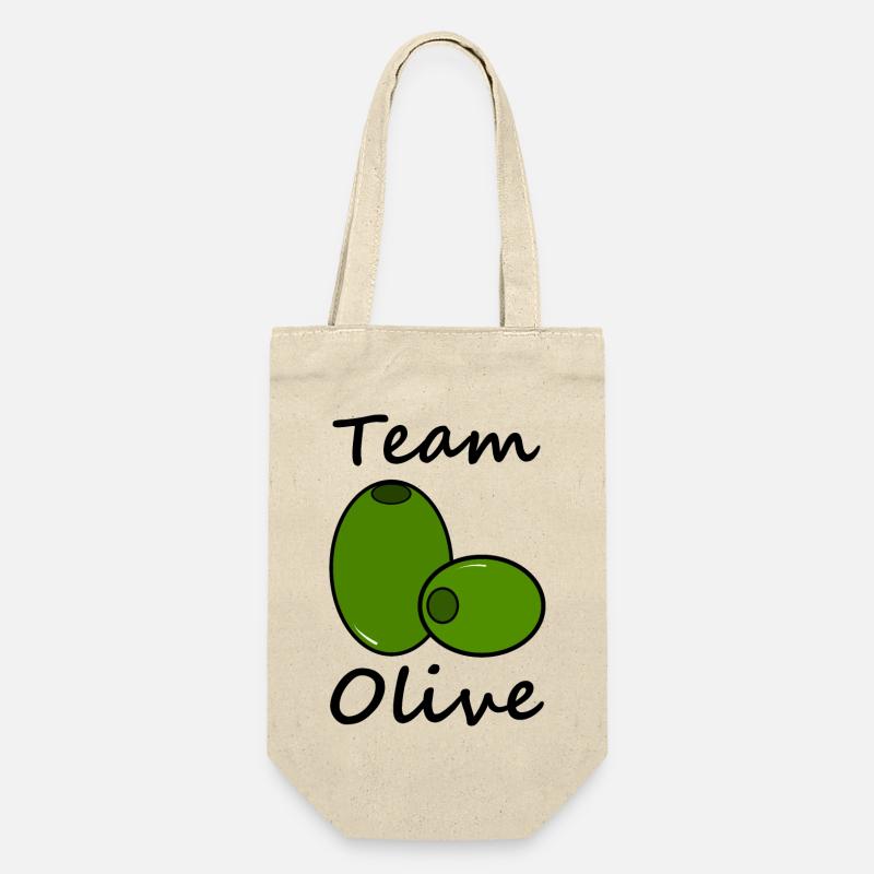 Team Olive - Geschenkbeutel für Flaschen - Natur
