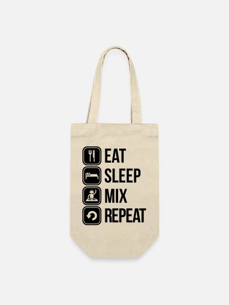 eat sleep mix repeat - Sac à bouteille - nature