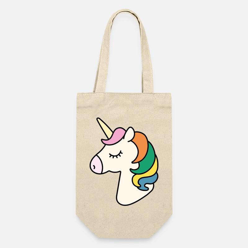 Einhorn - Geschenkbeutel für Flaschen - Natur