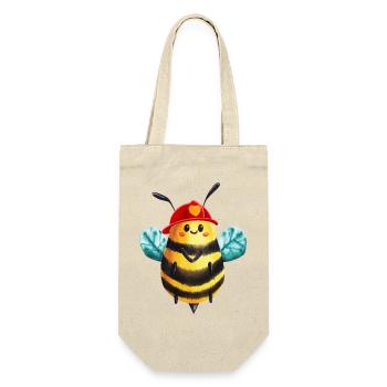 Chef des pompiers Bee : Héros des pompiers - Sac à bouteille - nature - Devant