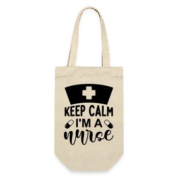 Keep calm im a nurse - Sac à bouteille - nature - Devant