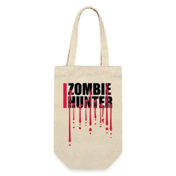 zombie hunter Halloween Quote - Gift Bag for Bottles - nature - Front