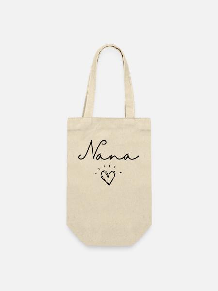 Nana. Nana gift - Gift Bag for Bottles - nature