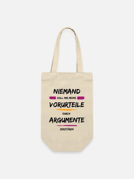 Niemand - Geschenkbeutel für Flaschen - Natur