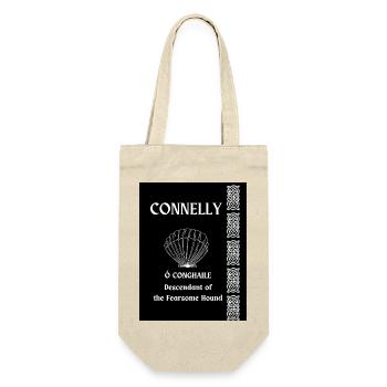 Connelly Familienname - Geschenkbeutel für Flaschen - Natur - Vorne