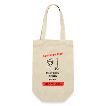 Montag Morgen - Geschenkbeutel für Flaschen - Natur - Vorne