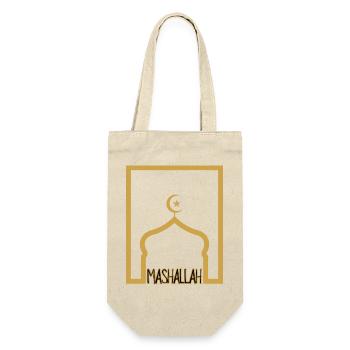 Mashalla - Geschenkbeutel für Flaschen - Natur - Vorne