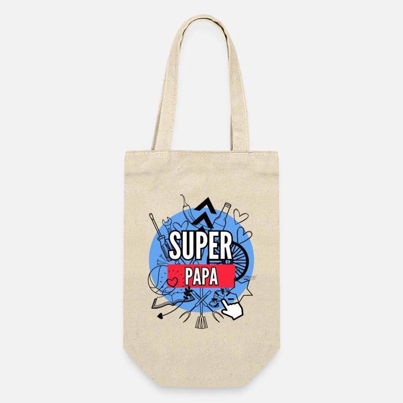 Superpapa - Sac à bouteille - nature