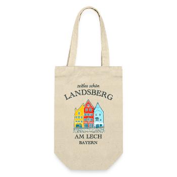 Landsberg, zeitlos schön, Bayern - Geschenkbeutel für Flaschen - Natur - Vorne