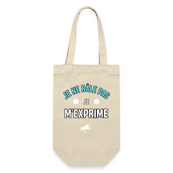 Tee shirt - Je ne rale pas, je m'exprime - Sac à bouteille - nature - Devant