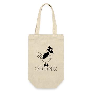 Chick for Chicks - Cute chick T-shirt - Gift Bag for Bottles - nature - Front