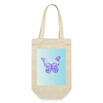 bluefly - Geschenkbeutel für Flaschen - Natur - Vorne