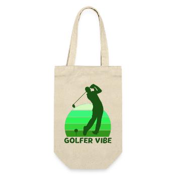 golf, golfeur, golfer vibe - Sac à bouteille - nature - Devant