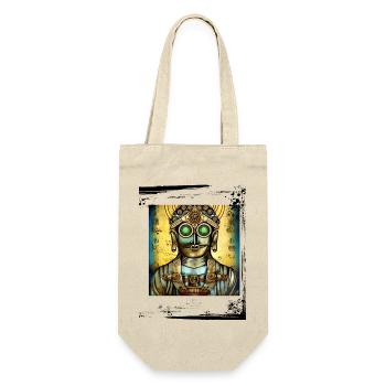 Steam Buddha - Geschenkbeutel für Flaschen - Natur - Vorne