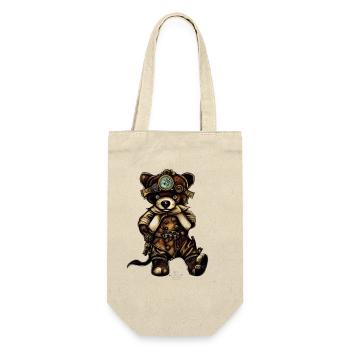 Steam Bear - Geschenkbeutel für Flaschen - Natur - Vorne