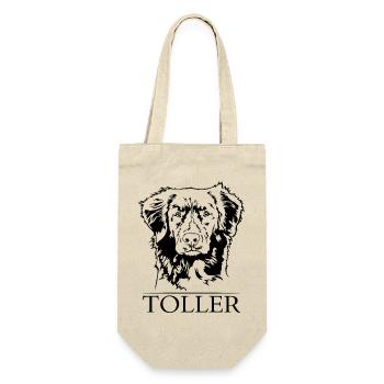 Grand portrait de Duck Tolling Retriever de la Nouvelle-Écosse - Sac à bouteille - nature - Devant