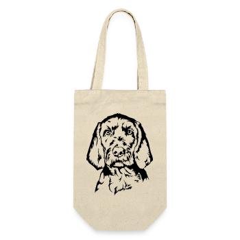Vizsla Wirehaired Portrait Dog Dogs Wilsigns - Gift Bag for Bottles - nature - Front