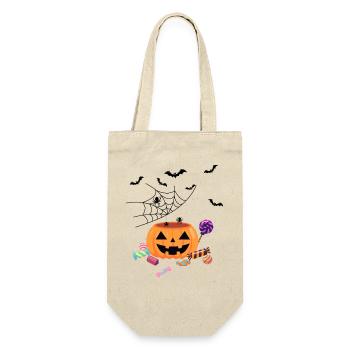 Helloween Pumpkin - Gift Bag for Bottles - nature - Front
