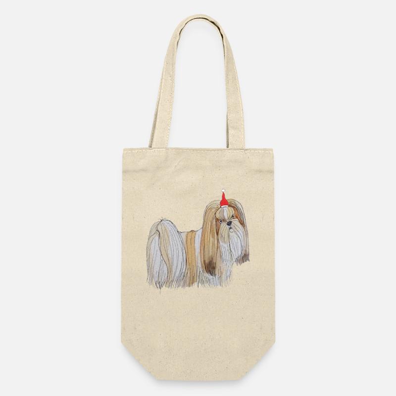 Noël à Lhassa Apso - Sac à bouteille - nature