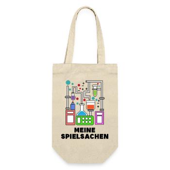 Karriere Statement Wissenschafter Job Beruf - Geschenkbeutel für Flaschen - Natur - Vorne