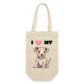 Baby Pitti - Bully Puppy - Gift Bag for Bottles - nature - Front