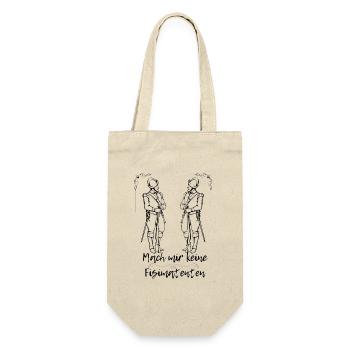 Don't Make Me Fisimatenten, Funny Fun, Shirt - Gift Bag for Bottles - nature - Front