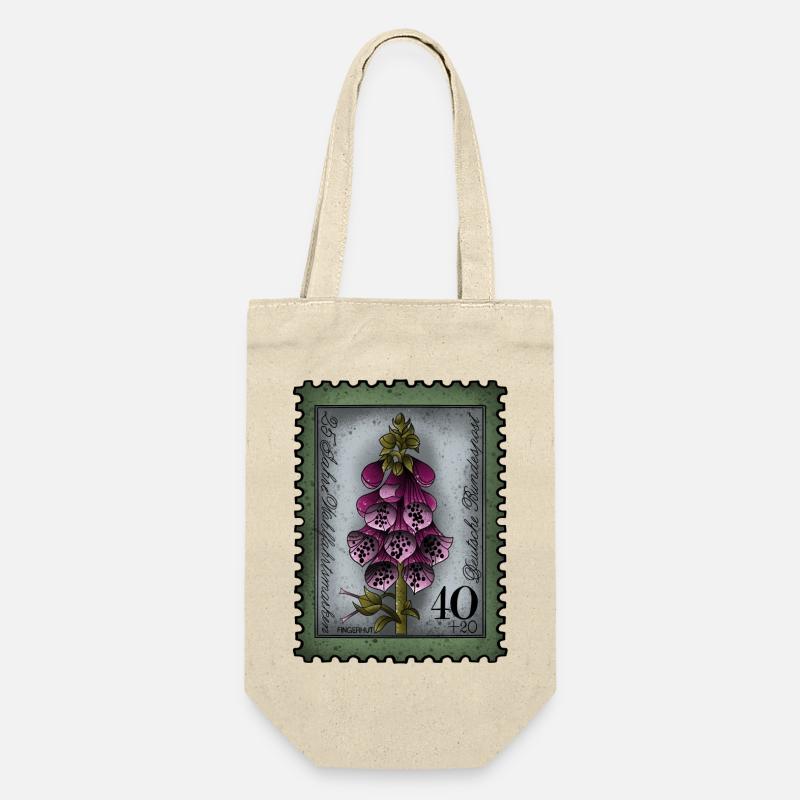 Stamp Foxglove - Gift Bag for Bottles - nature