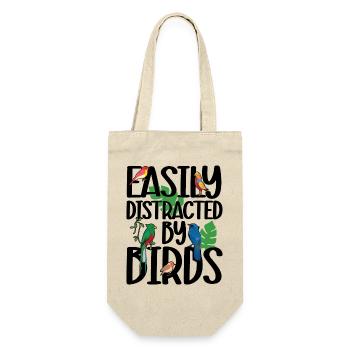 Facilement distrait par les oiseaux - Sac à bouteille - nature - Devant