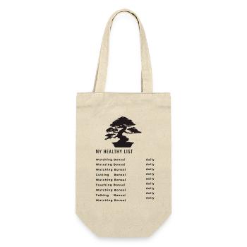 My healthy list - Geschenkbeutel für Flaschen - Natur - Vorne