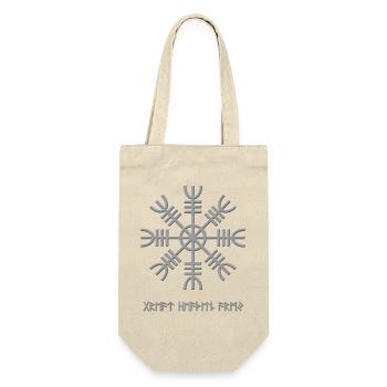 Nordic Snowflake Rune - Gift Bag for Bottles - nature - Front