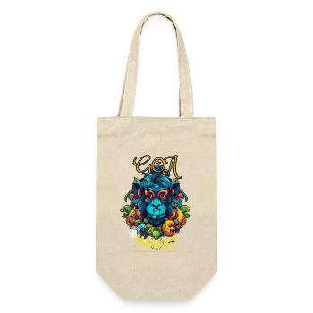 Wisdom of the Sacred Monkey - Geschenkbeutel für Flaschen - Natur - Vorne