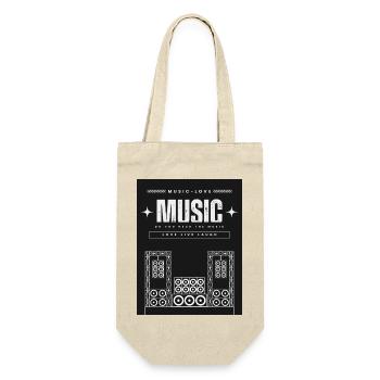 Musik4 - Geschenkbeutel für Flaschen - Natur - Vorne