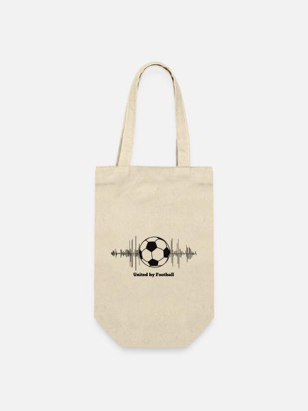 United by Football - Geschenkbeutel für Flaschen - Natur