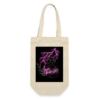 Love Music - Geschenkbeutel für Flaschen - Natur - Vorne