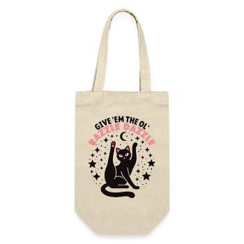 Funny cat: Give Them The Ol' Razzle Dazzle - Gift Bag for Bottles - nature - Front