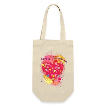 L’amour est la réponse. - Sac à bouteille - nature - Devant