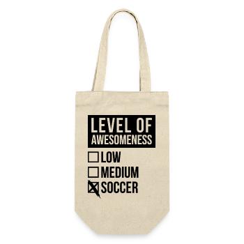 Fußball Fußball Fußball Fußball - Geschenkbeutel für Flaschen - Natur - Vorne