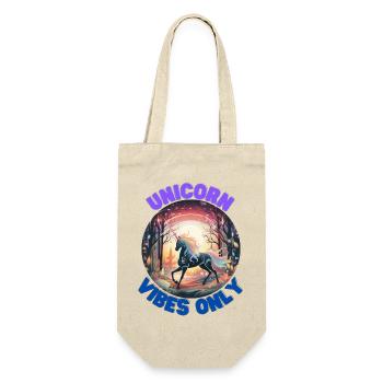 Unicorn6 - Geschenkbeutel für Flaschen - Natur - Vorne