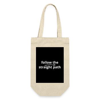Typografie stellt die Inschrift dar - Geschenkbeutel für Flaschen - Natur - Vorne
