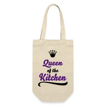 Lustige Geschenke für Frauen die gern kochen - Geschenkbeutel für Flaschen - Natur - Vorne