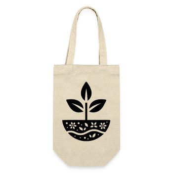 Design minimaliste - Plant Grow - Sac à bouteille - nature - Devant