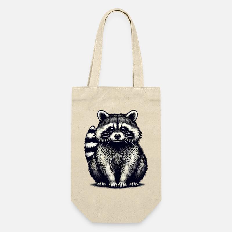Raccoon - Gift Bag for Bottles - nature