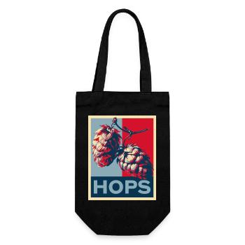 Beer Hops Beer Brewing Craft Beer Obama Hope Hops - Gift Bag for Bottles - black - Front