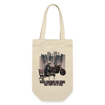 The Skeleton Rider - Gift Bag for Bottles - nature - Front