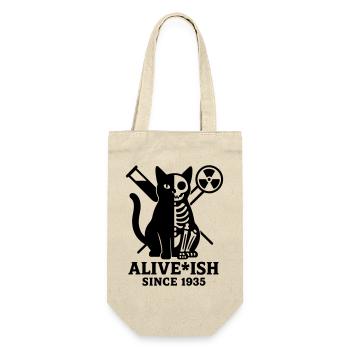 Schrödingers Katze - Geschenkbeutel für Flaschen - Natur - Vorne